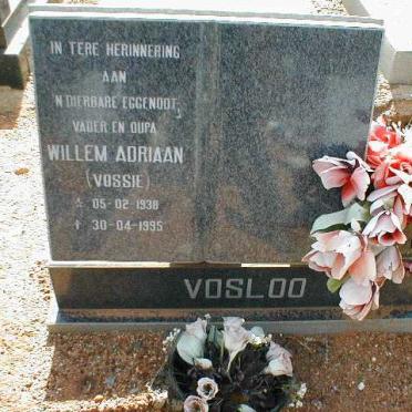 VOSLOO Willem Adriaan 1938-1995