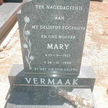 VERMAAK Mary 1923-1988