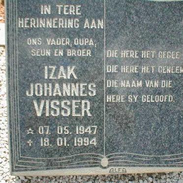 VISSER Izak Johannes 1947-1994