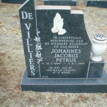 VILLIERS Johannes Jacobus Petrus, de 1940-1984
