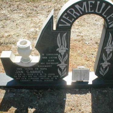VERMEULEN Jan Gabriel 1929 - 1988