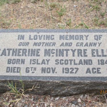 ELLIOTT Catherine McIntyre 1846-1927