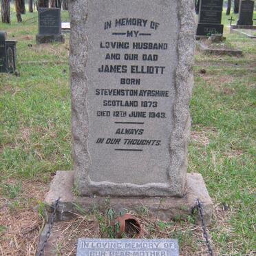 ELLIOTT James 1873-1943 &amp; Mary Flora -1956