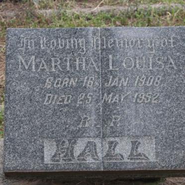 HALL Martha Louisa 1908-1952