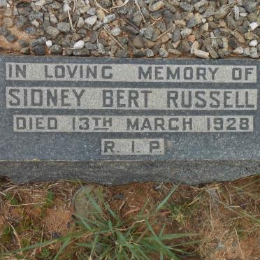 RUSSELL Sidney Bert -1928