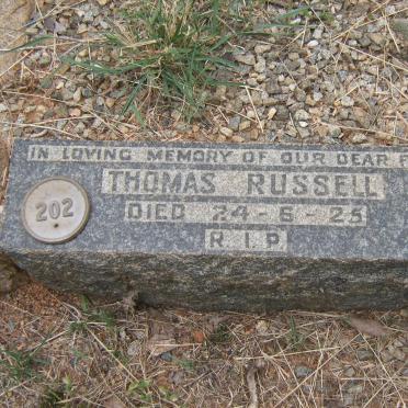 RUSSELL Thomas -1925