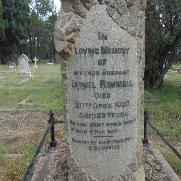 RIMMELL Lionel -1928
