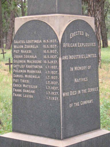2. AFRICAN EXPLOSIVES & INDUSTRIES, LIMITED - MEMORIAL