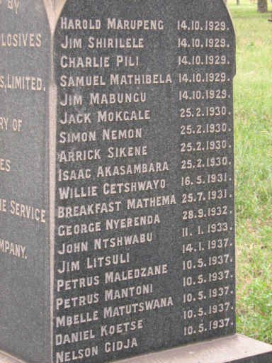 3. AFRICAN EXPLOSIVES & INDUSTRIES, LIMITED - MEMORIAL