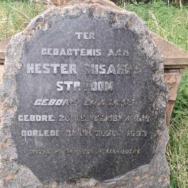 STRYDOM Hester Susanna nee ERASMUS 1818-1893