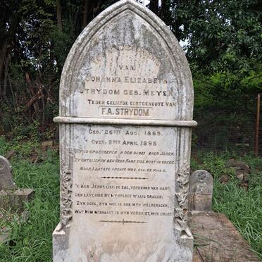 STRYDOM Johanna Elizabeth nee MEYER 1865-1895