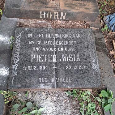 HORN Pieter Josia 1904-1971