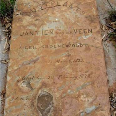 VEEN Jantien, van der née GROENEWOUDT 1829-1872