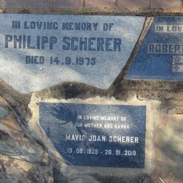 SCHERER Philipp -1975 :: ROE Robert David 1947-1977 :: SCHERER Mavis Joan 1929-2019