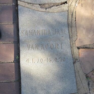 NOORT Samantha Jane, van 1970-1970