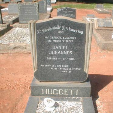 HUGGETT Daniel Johannes 1915-1965