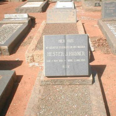 HUBNER Hester J. 1904-1952