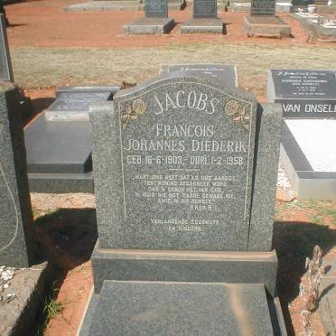 JACOBS Francois Johannes Diederik 1903-1958