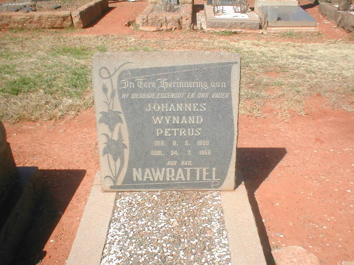 NAWRATTEL Johannes Wynand Petrus 1909-1958