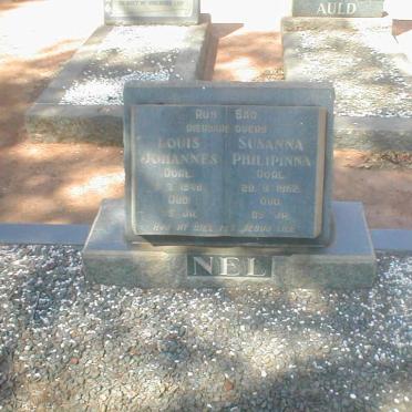 NEL Louis Johannes 1863-1948 &amp; Susanna Philipinna 1876-1962
