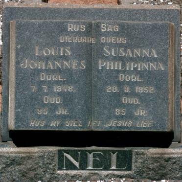 NEL Louis Johannes -1948 &amp; Susanna Philipinna -1952