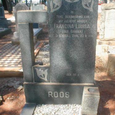 ROOS Francina Louisa nee BURGER 1858-1941