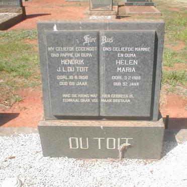 TOIT Hendrik J.L., du 1889-1958 &amp; Helen Maria 1896-1988