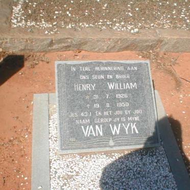 WYK Henry William, van 1926-1950