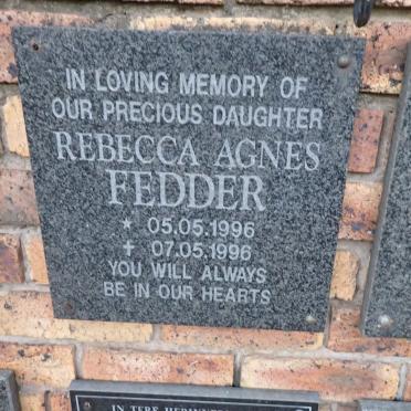 FEDDER Rebecca Agnes 1996-1996