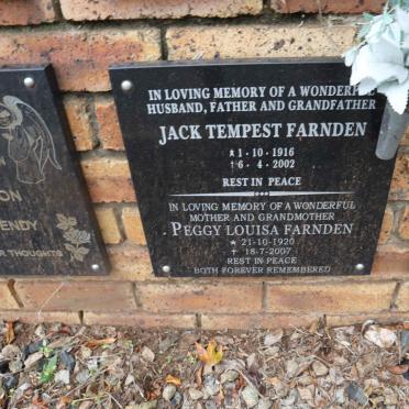 FARNDEN Jack Tempest 1916-2002 &amp; Peggy Louisa 1920-2007