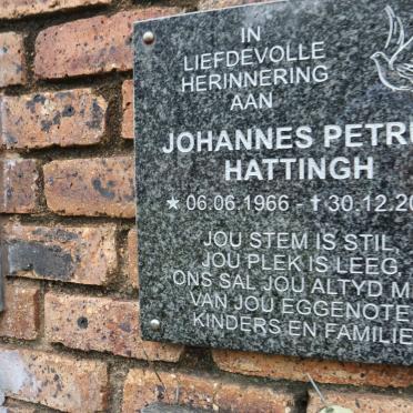 HATTINGH Johannes Petrus 1966-2007