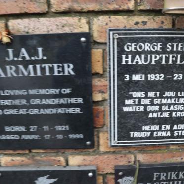 HAUPTFLEISCH George Stephanus 1932-2013