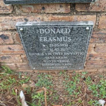ERASMUS Donald 1934-2017
