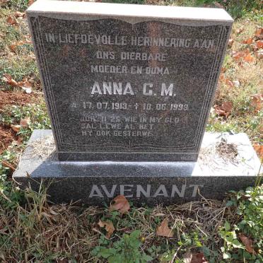 AVENANT Anna C.M. 1913-1999