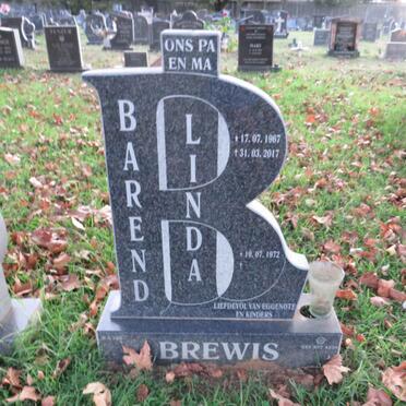 BREWIS Barend 1967-2017 & Linda 1972-