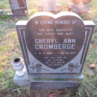CROMBERGE Cheryl Ann 1969-1991 :: DE BEYER Catherine Juliana nee CROMBERGE 1966-2002