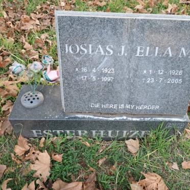 ESTERHUIZEN Josias J. 1923-1997 &amp; Ella M. 1926-2005