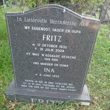 FRITZ Fritz 1932-2004 &amp; Ina 1939-