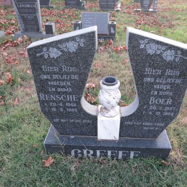 GREEFF Boer 1947-1999 & Rensche 1946-1996