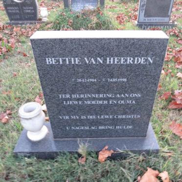 HEERDEN Bettie, van 1904-1998