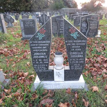 HEUNIS Jonatan Johannes 1932-1998 & Isabella Susanna 1929-2007