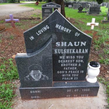 KULSHEKARAN Shaun 1995-2018