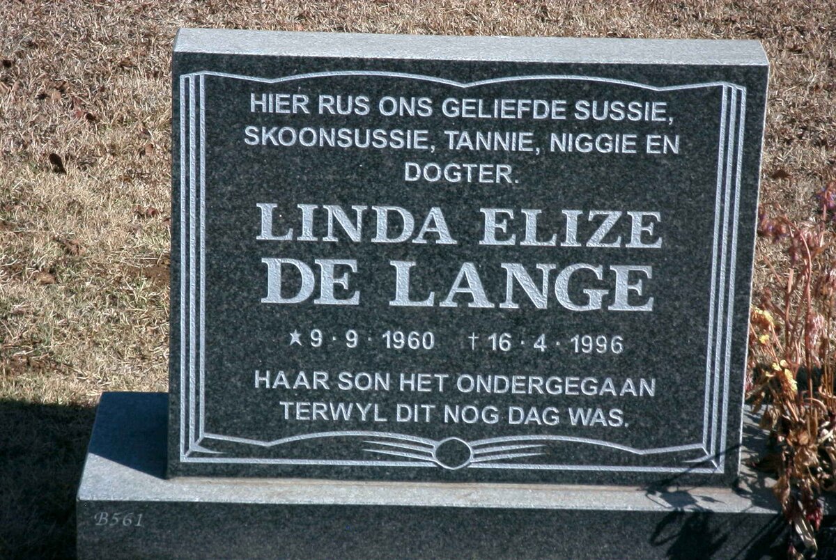 LANGE Linda Elize, de 1960-1996