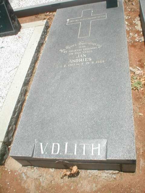 LITH Jan Andries, v.d. 1917-1959