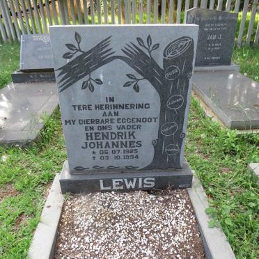 LEWIS Hendrik Johannes 1925-1994