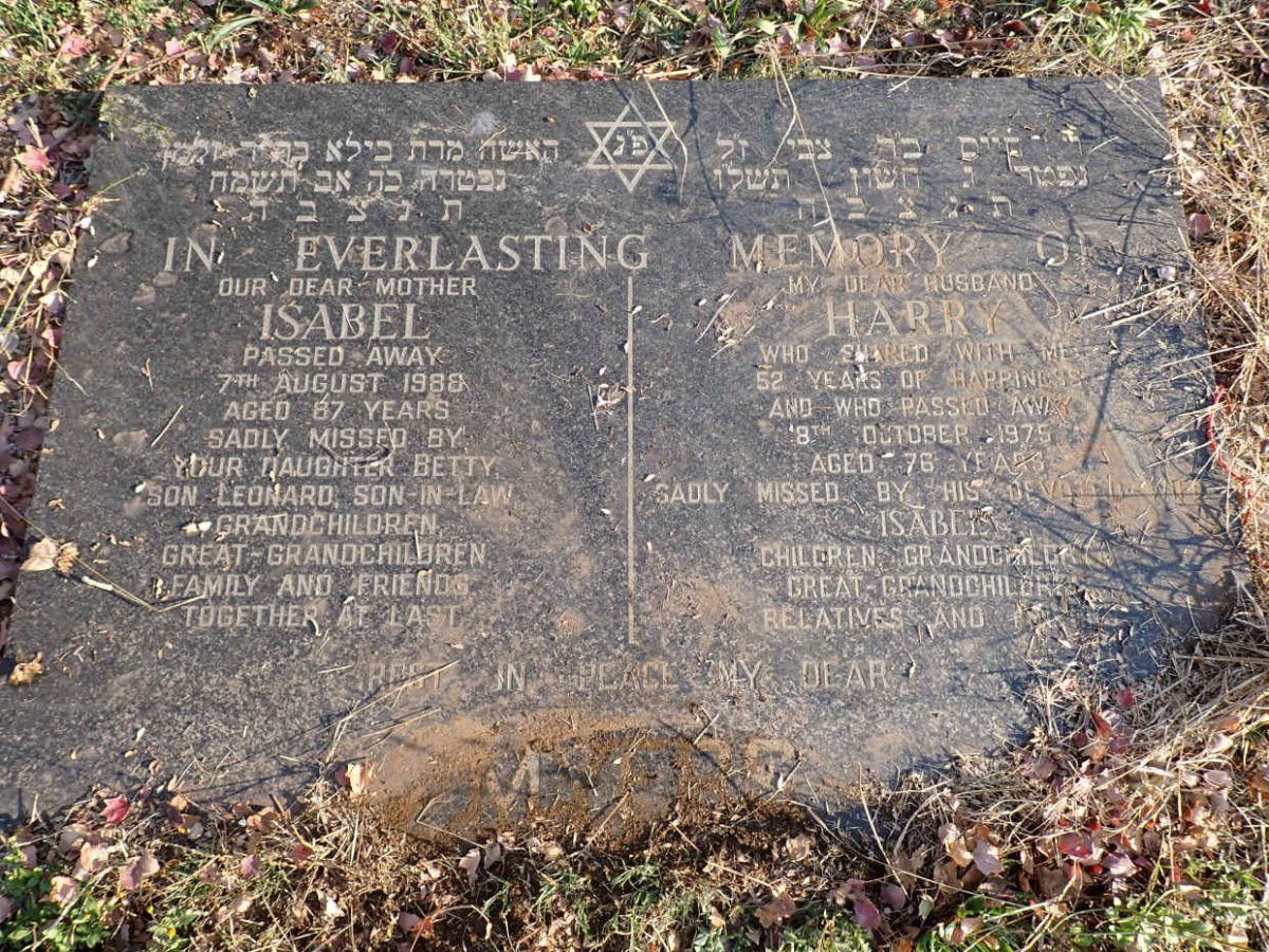 MYERS Harry -1975 & Isabel -1988 _1