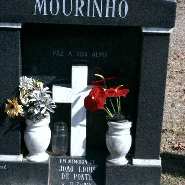 MOURINHO Joao Louis de Ponte 1948-1996
