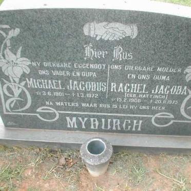MYBURGH Michael Jacobus 1901-1972 &amp; Rachel Jacoba HATTINGH 1906-1975