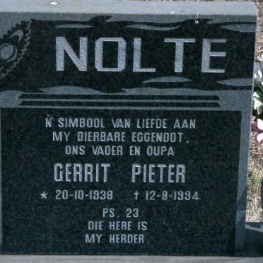 NOLTE Gerrit Pieter 1938-1994