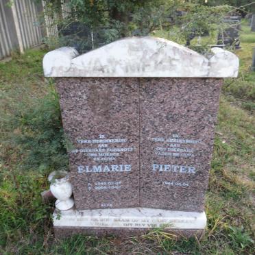NIEKERK Pieter, van 1844- &amp; Elmarie 1945-2005